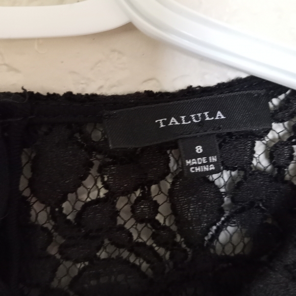 TALULA Black Lace Mini Dress - Picture 3 of 8